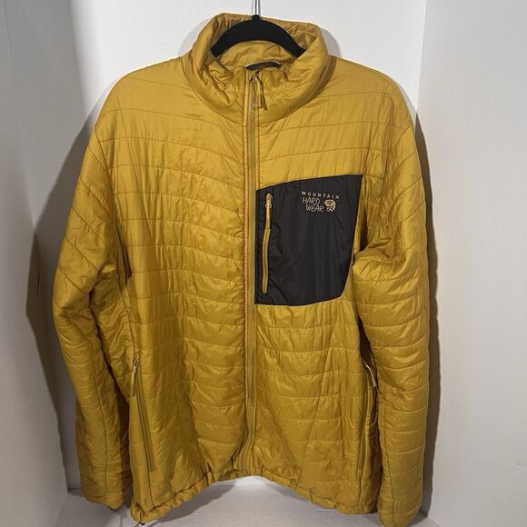 Mountain Hardwear Other - Mountain Hardwear Thermal Q Elite Yellow Lightweight Puffer Jacket Men's Large